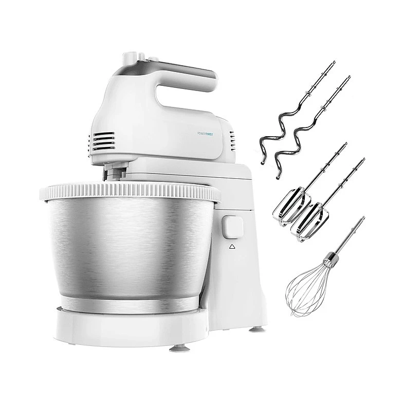Cecotec PowerTwist 500 Steel Robot Amasador, 500W, 3.5L, Blanco