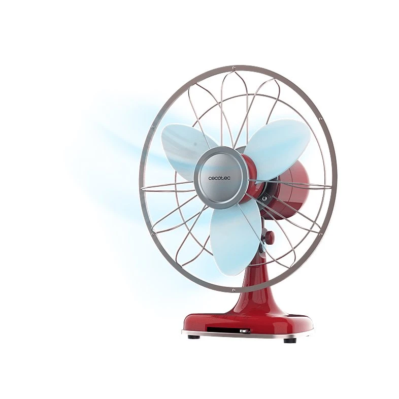 Cecotec EnergySilence 1090 RetroDesk Design: Ventilador de sobremesa 30cm