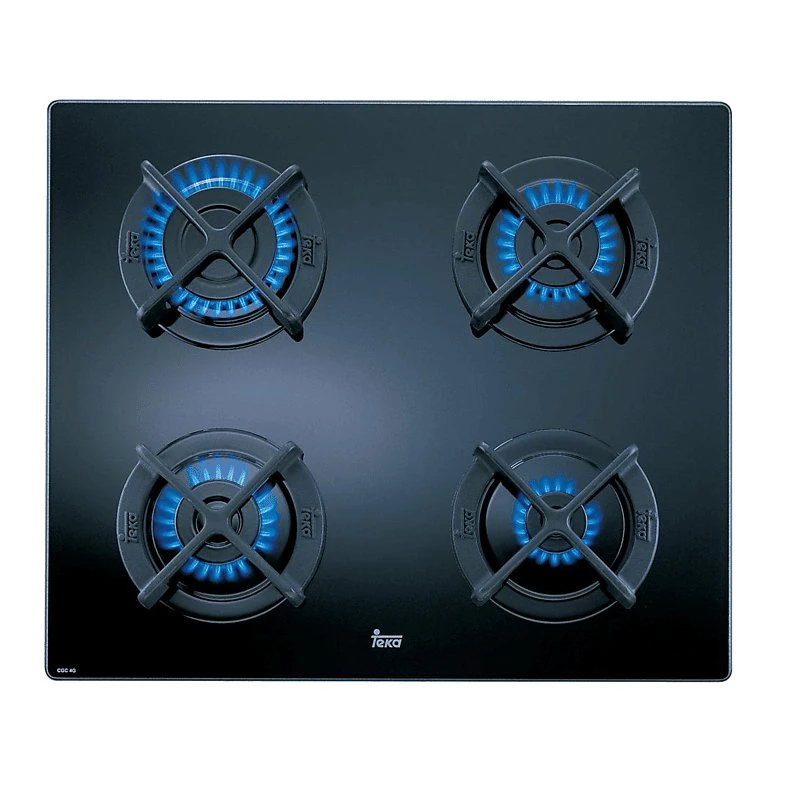 Teka Placa de Gas Butano CGC 4G AI AL 60 cm Negro