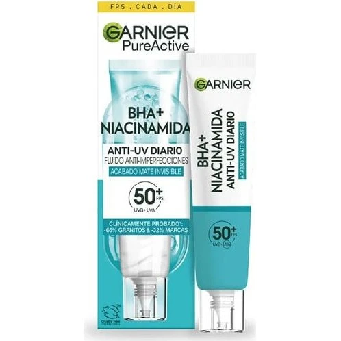 Garnier Pure Active BHA + Niacinamida SPF50+ 40 ml