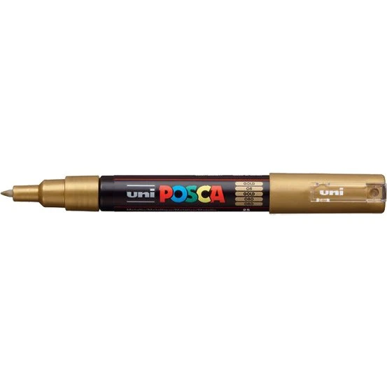 POSCA PC-1MC Rotulador Oro Punta Cónica 0,7-1 mm