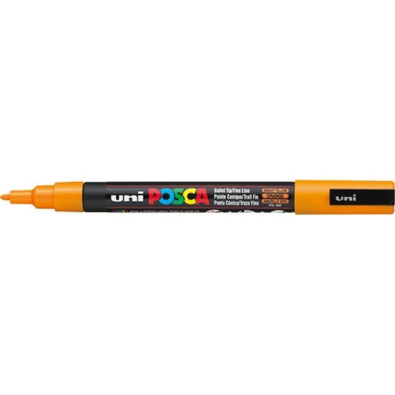 POSCA PC-3M Rotulador Naranja Brillante Punta Redonda 0,9-1,3 mm