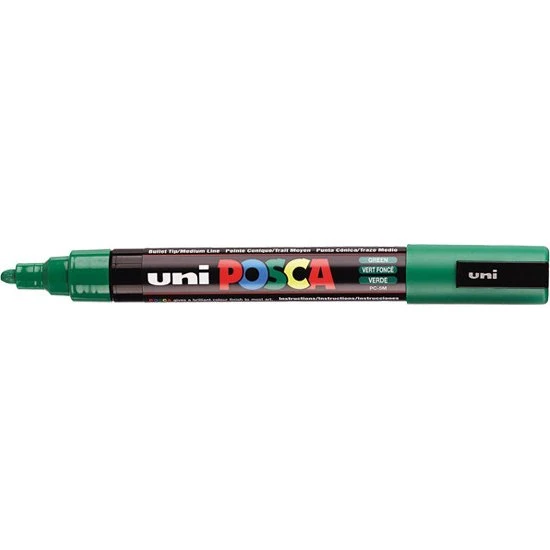 POSCA PC-5M Rotulador Verde Oscuro Punta Redonda 1,8-2,5 mm