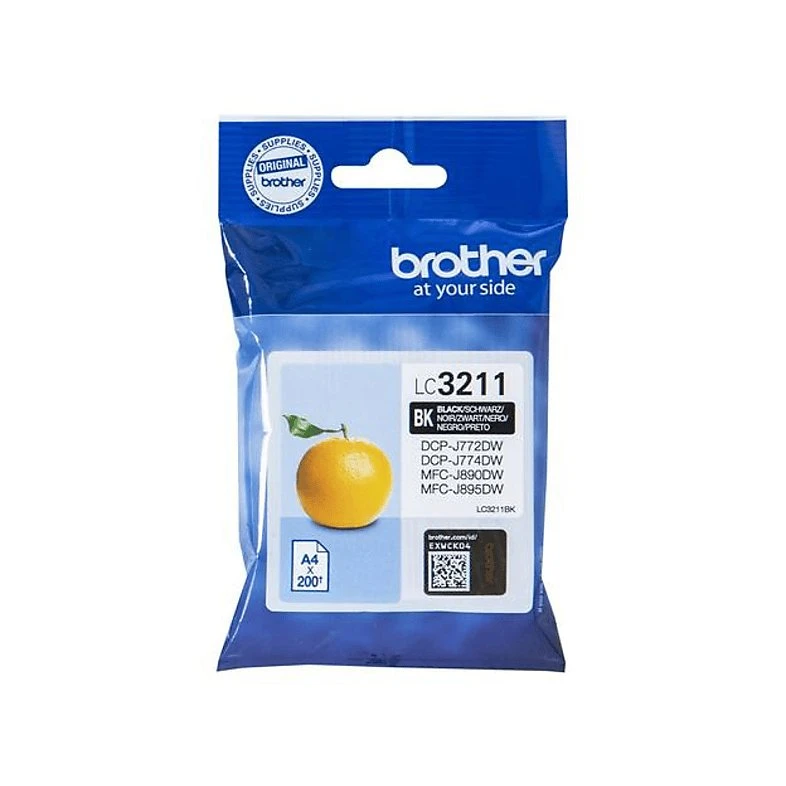 Brother LC-3211BK Cartucho de Tinta Negro Original - 200 Páginas