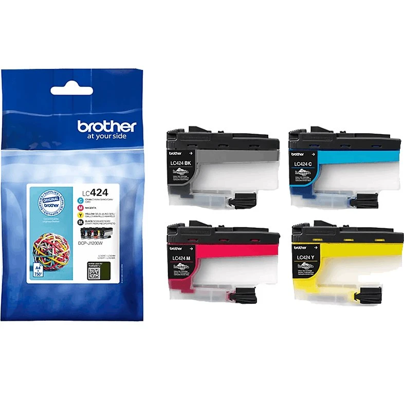 Pack de Cartuchos de Tinta Brother LC424 Multipack (4 Colores)
