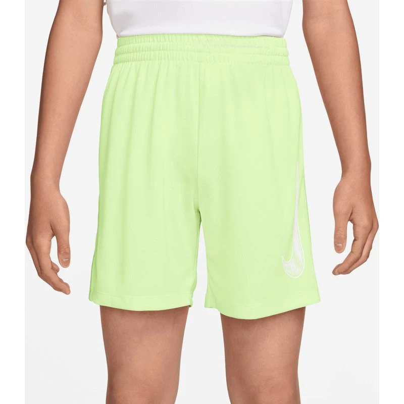 Nike Multi 5in Shorts Niño Light Liquid Lime/White