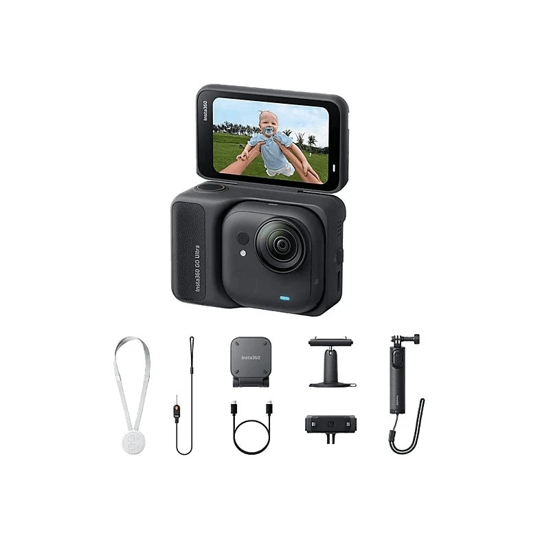 Insta360 GO Ultra Creator Bundle Cámara Deportiva 4K Negro