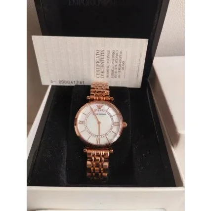 Reloj Emporio Armani Gianni T-Bar AR1909 Oro Rosa 32 mm