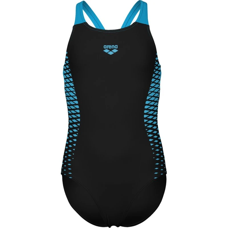 Arena Bañador para Niña V Back - Turquesa/Negro