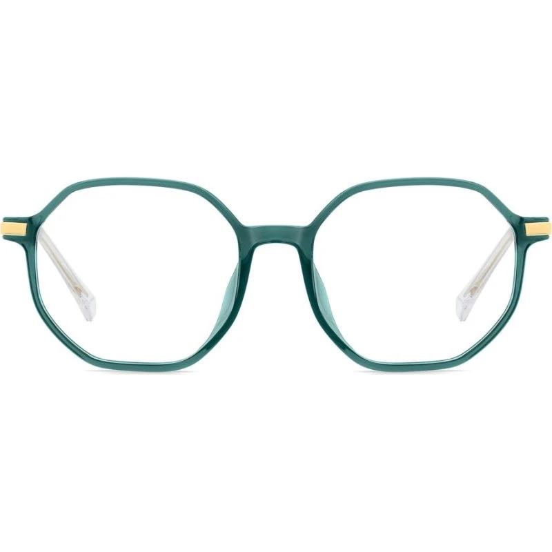Polaroid PLD D566/G Gafas de Vista Mujer Verde Geométrico