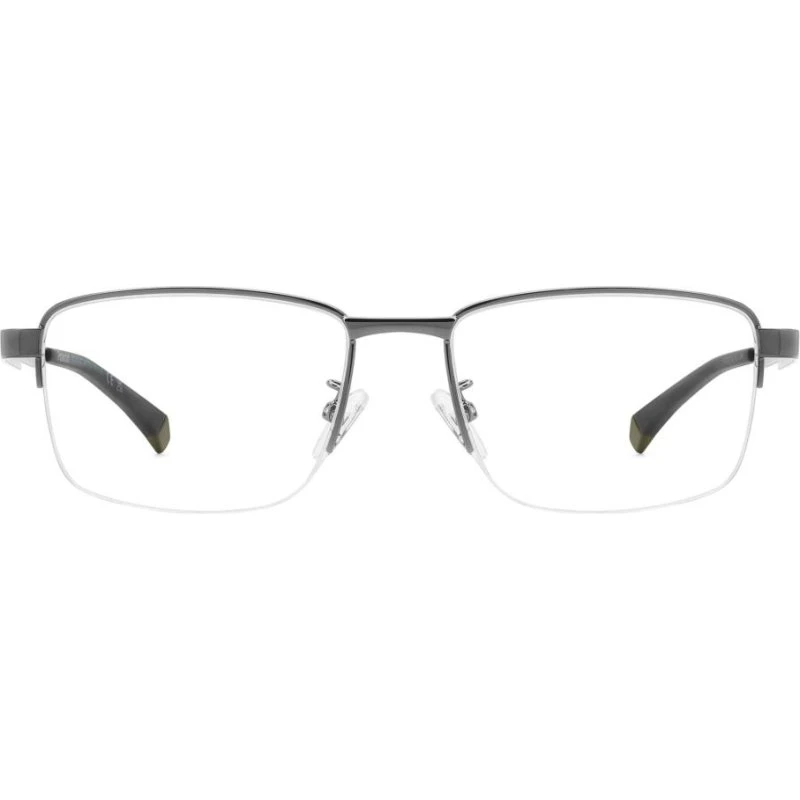 Polaroid PLD D571/G Gafas de Vista Rectangulares para Hombre - Gris