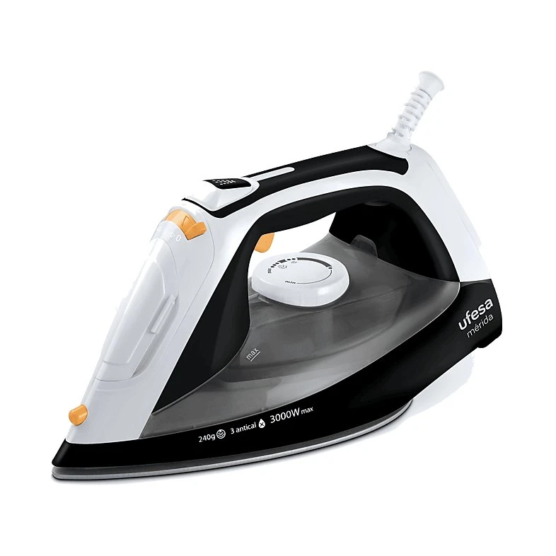 Ufesa PV3650 Mérida Plancha de Vapor 3000W con Suela Cerámica
