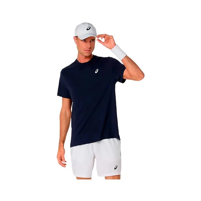 Camiseta ASICS Court manga corta azul noche - L