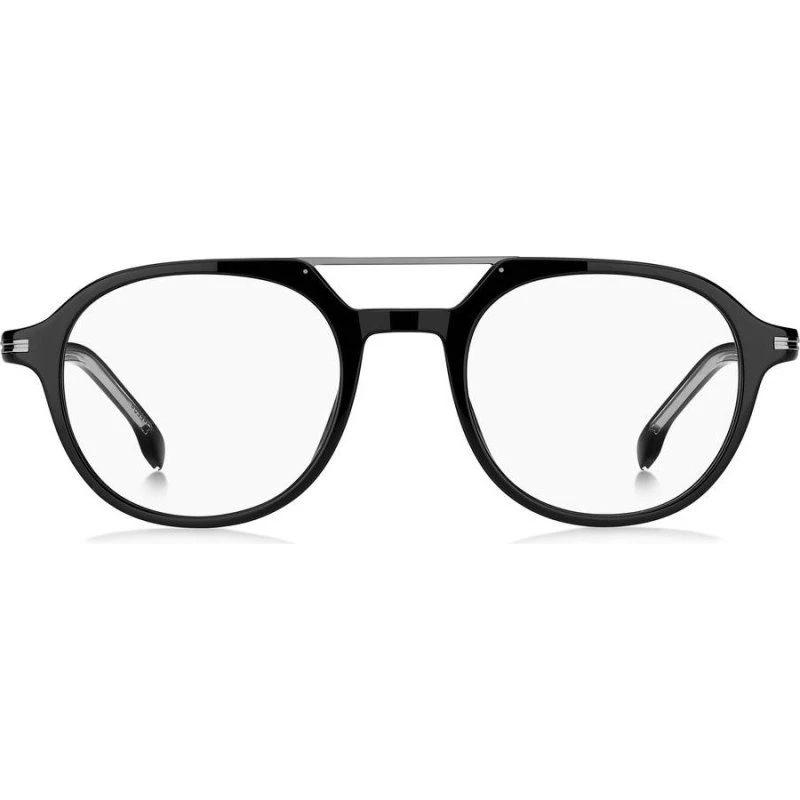 Boss 1849 Gafas de Vista Hombre Redondas Negras