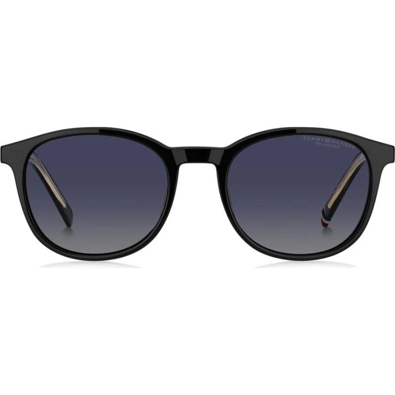 Tommy Hilfiger Gafas de Sol TH 2268/C Cuadradas Negras Polarizadas