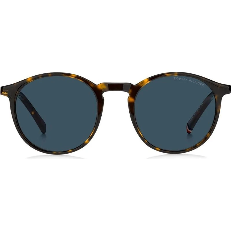 Tommy Hilfiger TH 2267/S Gafas de Sol Redondas Habano y Azul 51mm
