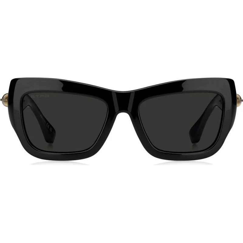 Etro 0121/S Gafas de Sol Mariposa Negro con Lentes Grises