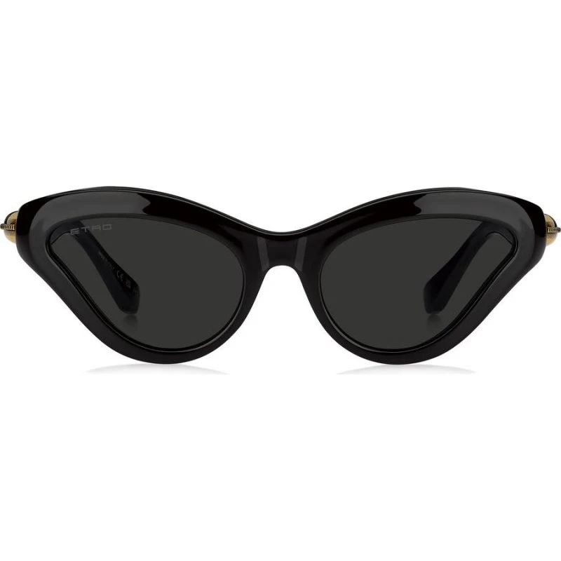 Etro Etrodrop Gafas de Sol Ojo de Gato Negro y Lentes Grises