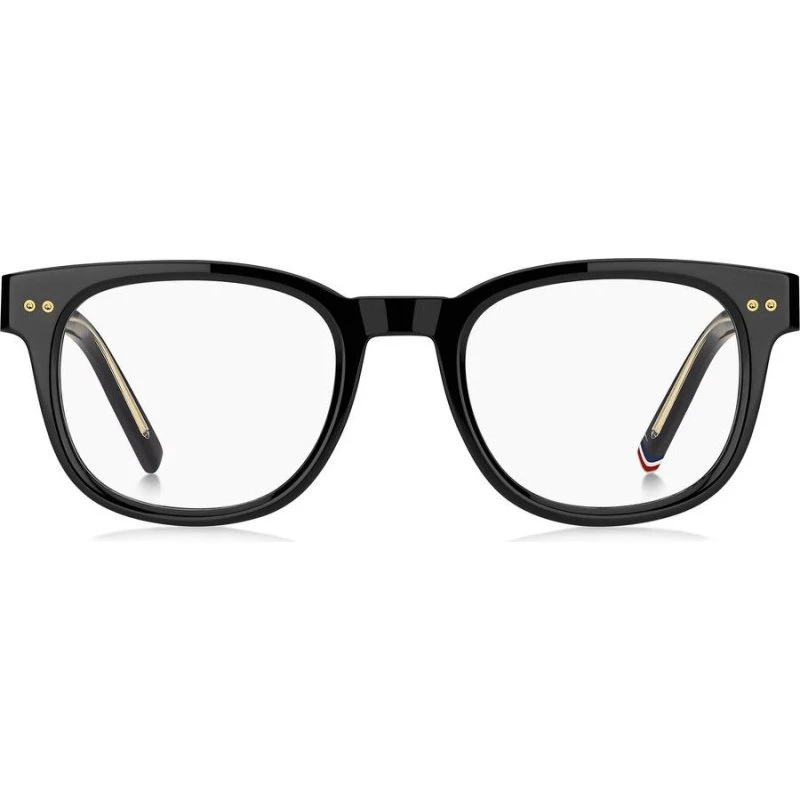 Tommy Hilfiger TH 86 Gafas de Vista Redondas para Hombre - Negro