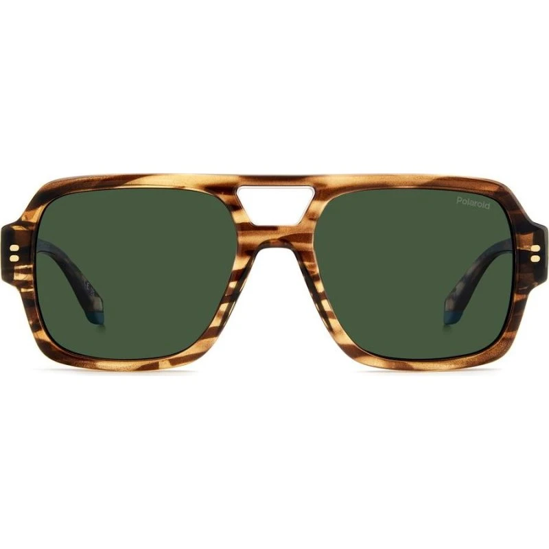 Polaroid PLD 6250/S/X Gafas de Sol Piloto Hombre Habano Verde