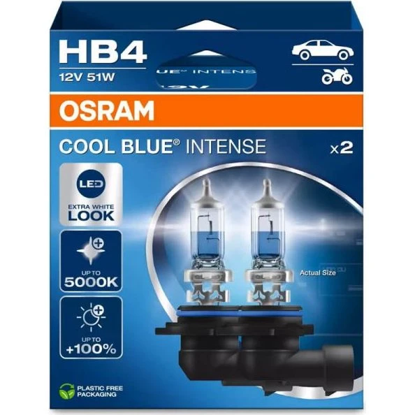 Osram Cool Blue Intense HB4 - Pack 2