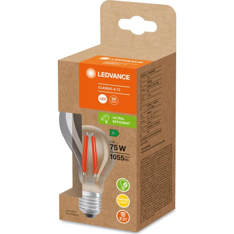 LEDVANCE LED CLASSIC A 5W 830 E27