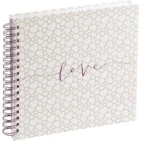 Hama Spiraalalbum Romance 28x24cm 40 Hojas Blancas