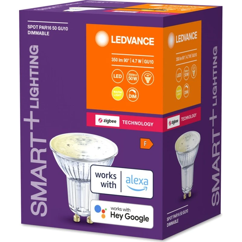 LEDVANCE SMART+ GU10 4,7W 2700K Regulable Zigbee