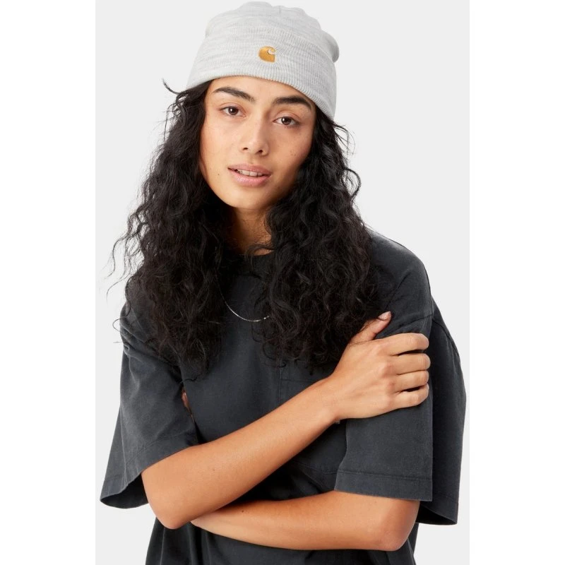 Carhartt WIP Chase Beanie Ash Heather/Oro