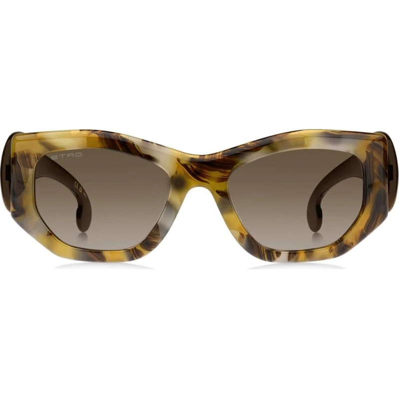 Etro Etropaisley Gafas de Sol Ojo de Gato Marrón 53mm