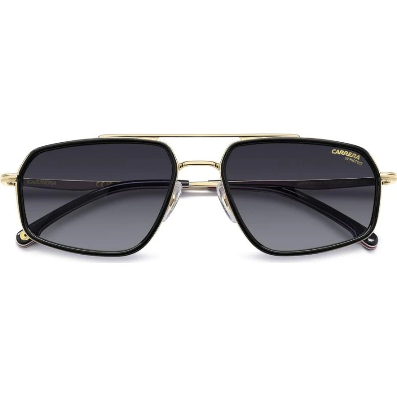 Carrera 338/S Gafas de Sol Hombre Geométricas Negro/Gris 58mm
