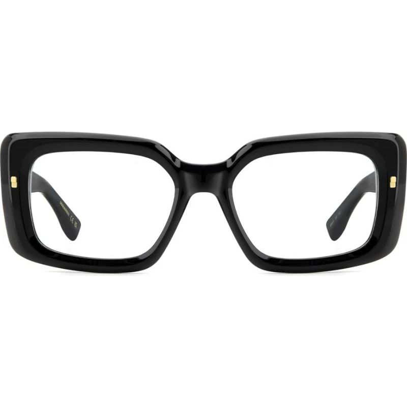 Dsquared2 D2 0171 Gafas de Vista Cuadradas para Mujer - Negro