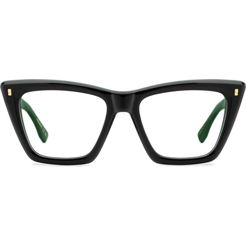 Dsquared2 D2 0172 Gafas de Vista Mujer Verde Geométrico