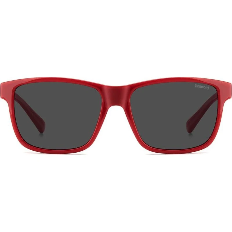 Polaroid Junior Gafas de Sol PLD 8067/S Rojas Rectangulares