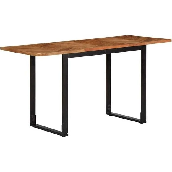 vidaXL Mesa de comedor 140x70x75 cm madera acacia