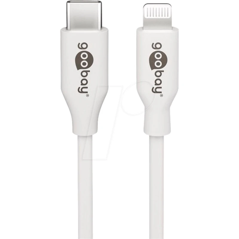 Goobay Cable Lightning a USB-C 1M Blanco