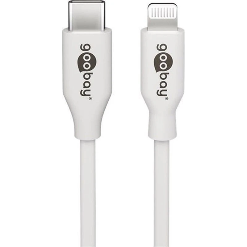 Goobay Cable Lightning a USB-C 2M Blanco