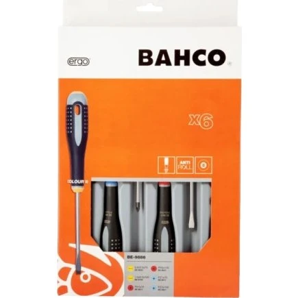 Bahco Ergo 6pcs Destornilladores PL/PH/PZ
