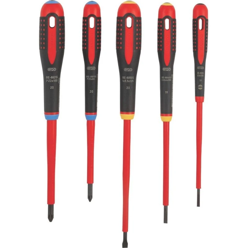 Bahco Ergo 5Pcs Destornilladores Aislados 1000V