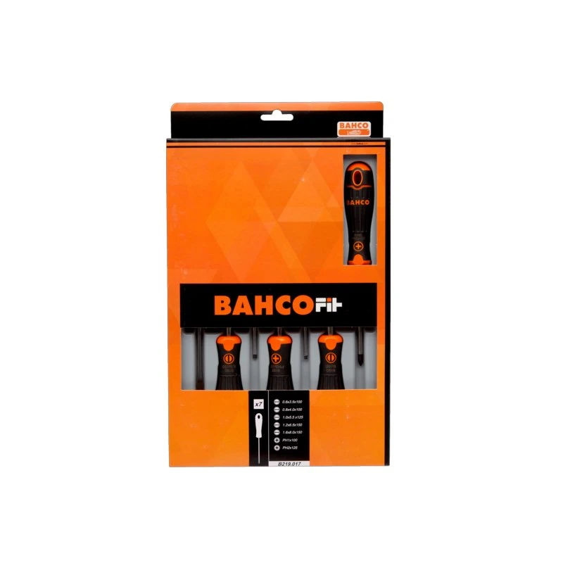 Bahco Fit 7pcs Destornilladores Ranurados/Phillips
