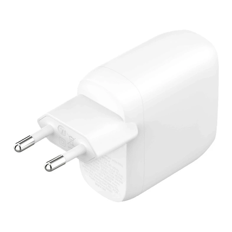 Cargador Belkin BoostCharge 60W con 2 Puertos USB-C Blanco