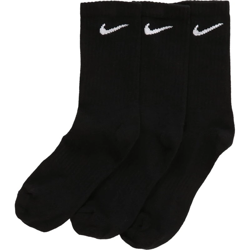 Nike Everyday Lightweight Crew Hombre - Negro (Pack de 3)
