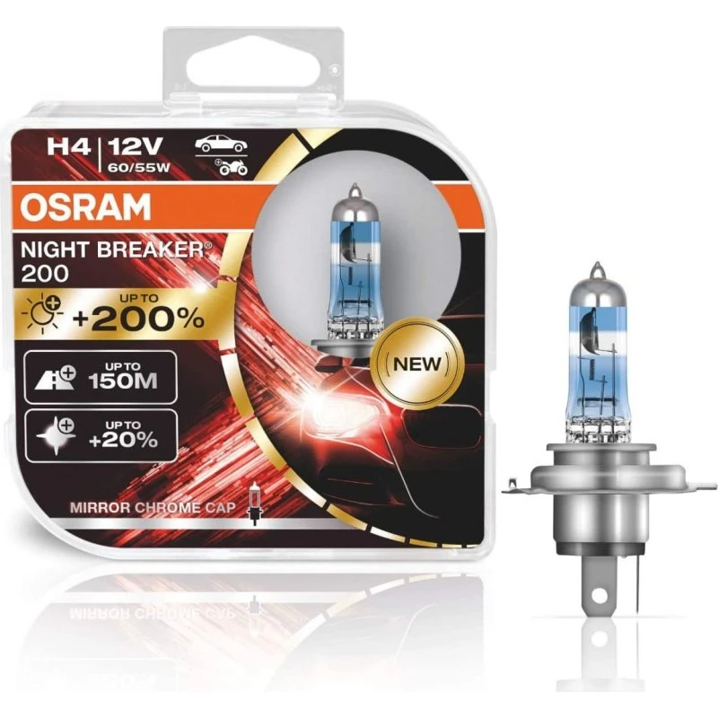 Osram Night Breaker Laser 200 H4 12V 60-55W (2U)
