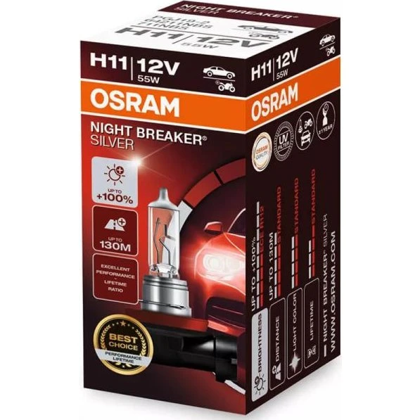 Osram Night Breaker Silver H11 55W 12V - 2 pack