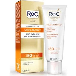 RoC Soleil-Protect Fluido Suavizante Antiarrugas SPF 50, 50 ml