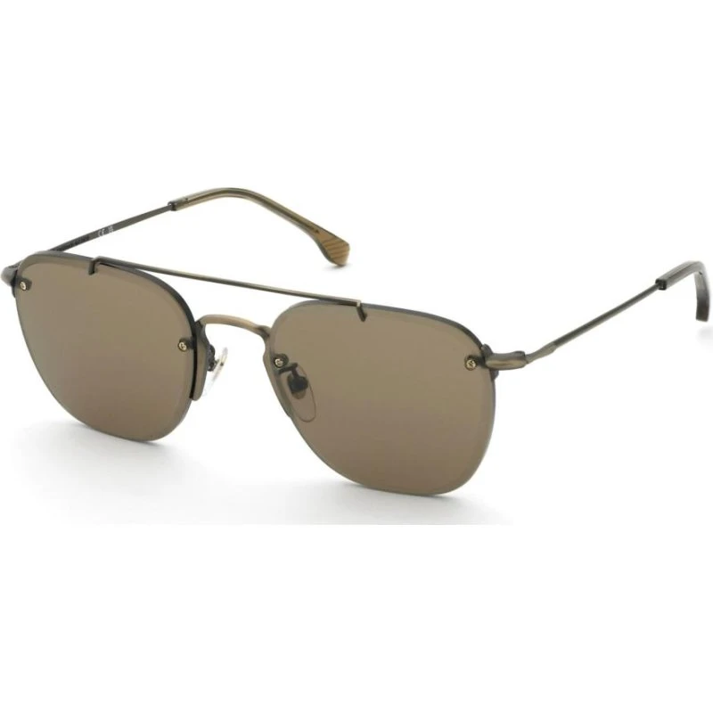 Lozza SL2434 Gafas de Sol Cuadradas Oro y Marrón Unisex