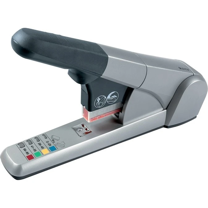 Leitz Grapadora 5551 HD 80 hojas plateada