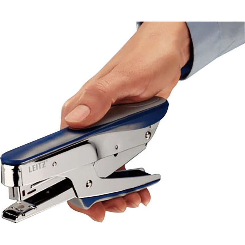 Leitz 5545 Grapadora de Tenaza Azul, 15 Hojas
