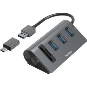 Hama OTG-Hub 5-Port USB-C con Lector SD/MicroSD