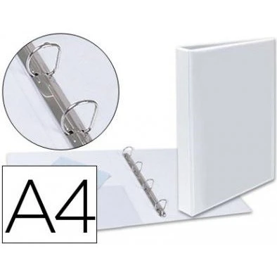 Esselte Canguro Plus A4 4 Anillas 25mm Blanco